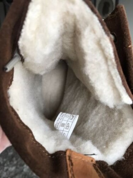 New Cougar Donato Plush Lined Lace Mid Boot Black Leather Suede size 8 - Picture 11 of 12